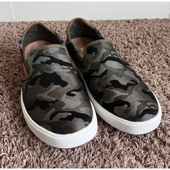 OluKai Lae’ahi Pa’i Men’s Slip-On Sneakers M11.5 Camo Canvas Comfort Shoes - Picture 6 of 13
